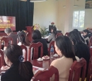 Chi bộ trường Mầm non Châu Can A kiểm điểm đánh giá, xếp loại tổ chức Đảng và đảng viên năm 2024